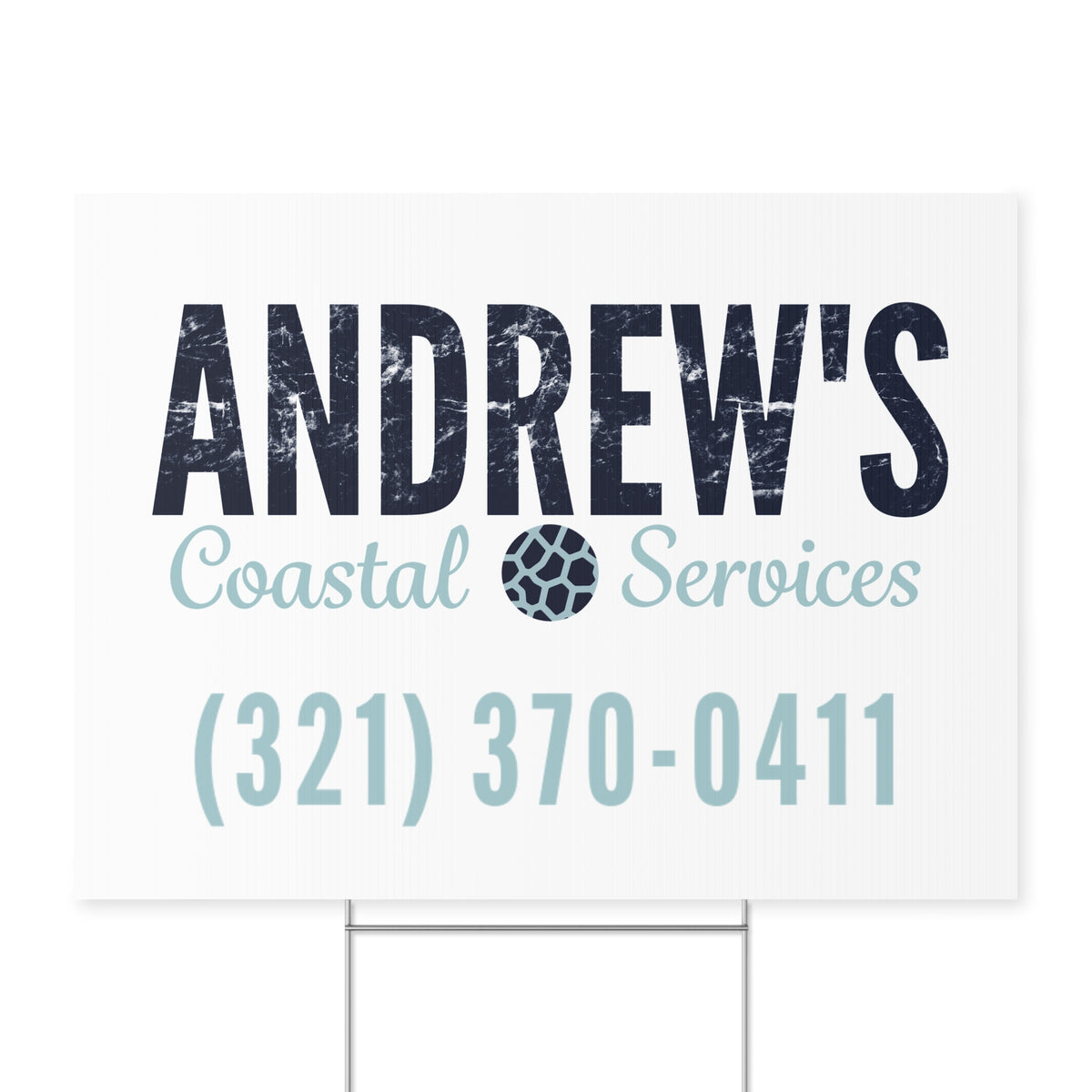 Yard Sign - Simple Logo with Ph Number