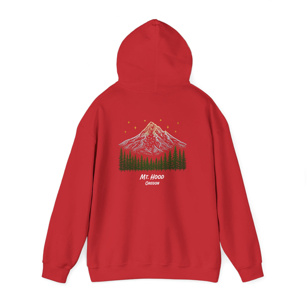 Bigfoot: I Don't Believe in Humans, Mt. Hood Oregon, Unisex Heavy Blend™ Hoodie Sweatshirt