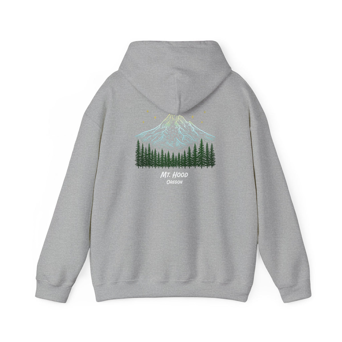 Bigfoot: I Don't Believe in Humans, Mt. Hood Oregon, Unisex Heavy Blend™ Hoodie Sweatshirt