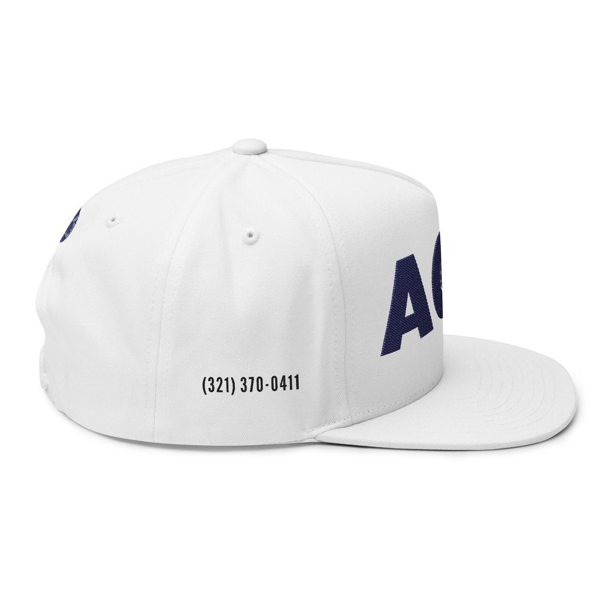 Flat Bill Cap (Embroidery)