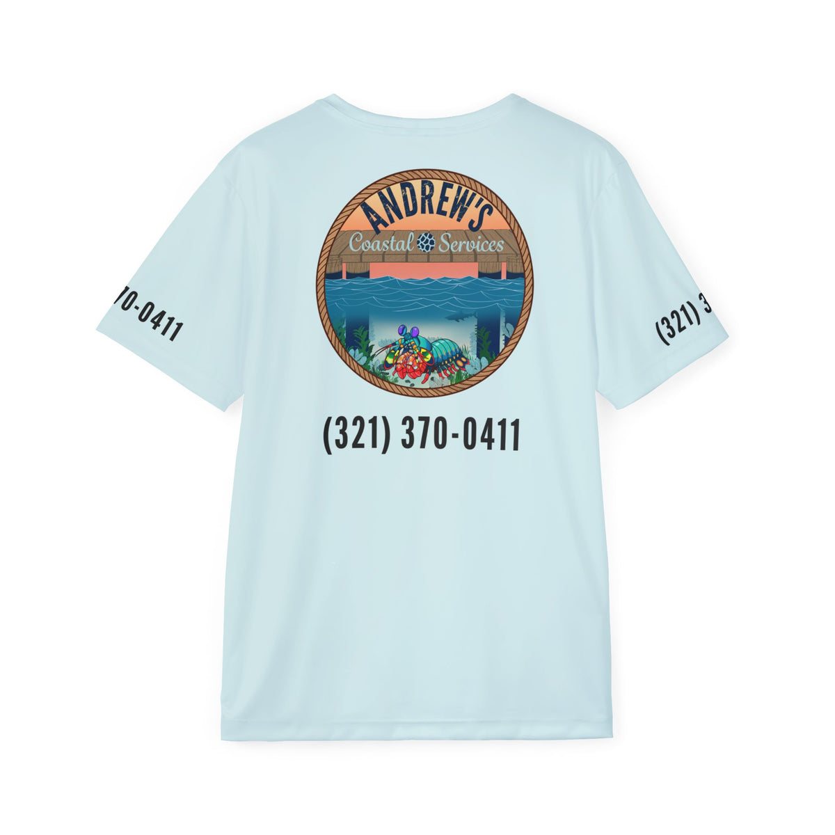 Sports Jersey - Full Image with Wooden Shrimp