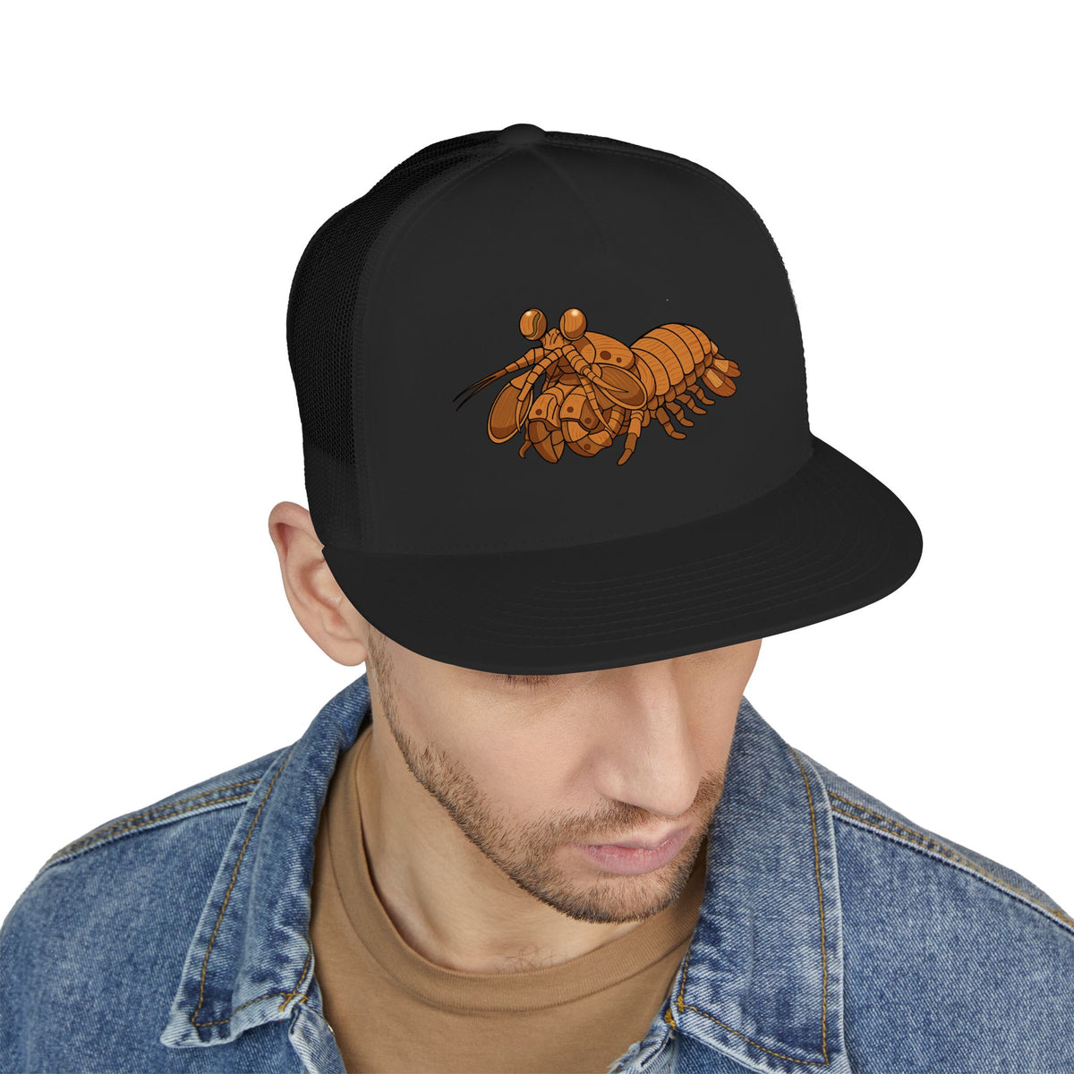 5 Panel Trucker Cap - Wooden Shrimp