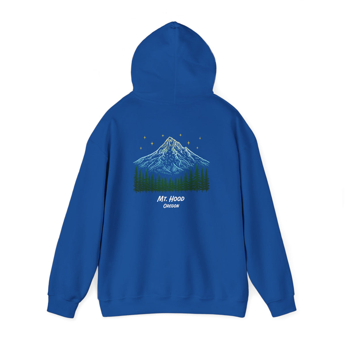 Bigfoot: I Don't Believe in Humans, Mt. Hood Oregon, Unisex Heavy Blend™ Hoodie Sweatshirt