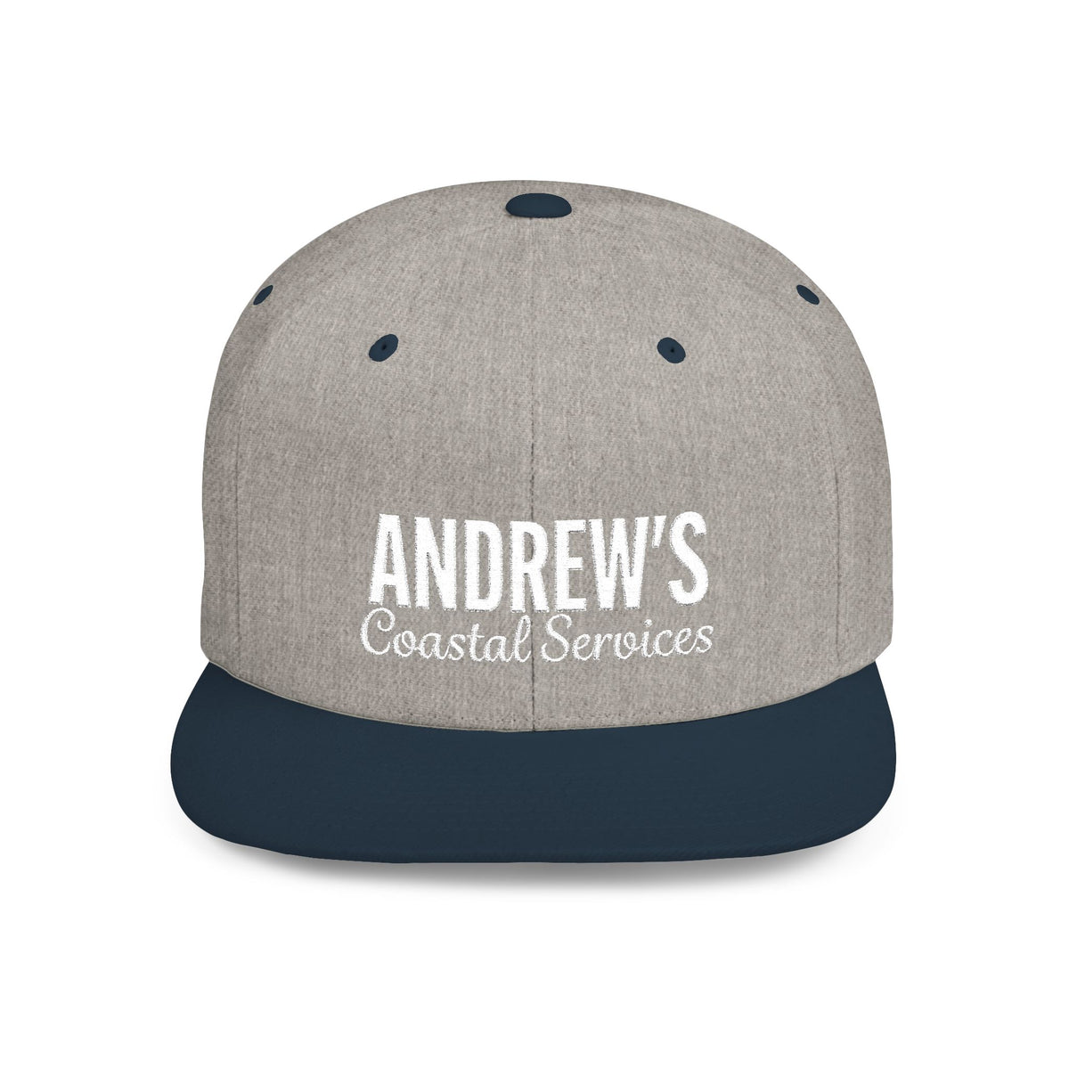 Flat Bill Snapback - Main Logo Text