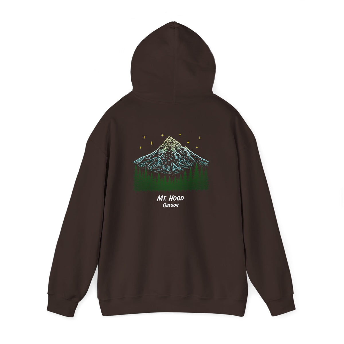 Bigfoot: I Don't Believe in Humans, Mt. Hood Oregon, Unisex Heavy Blend™ Hoodie Sweatshirt