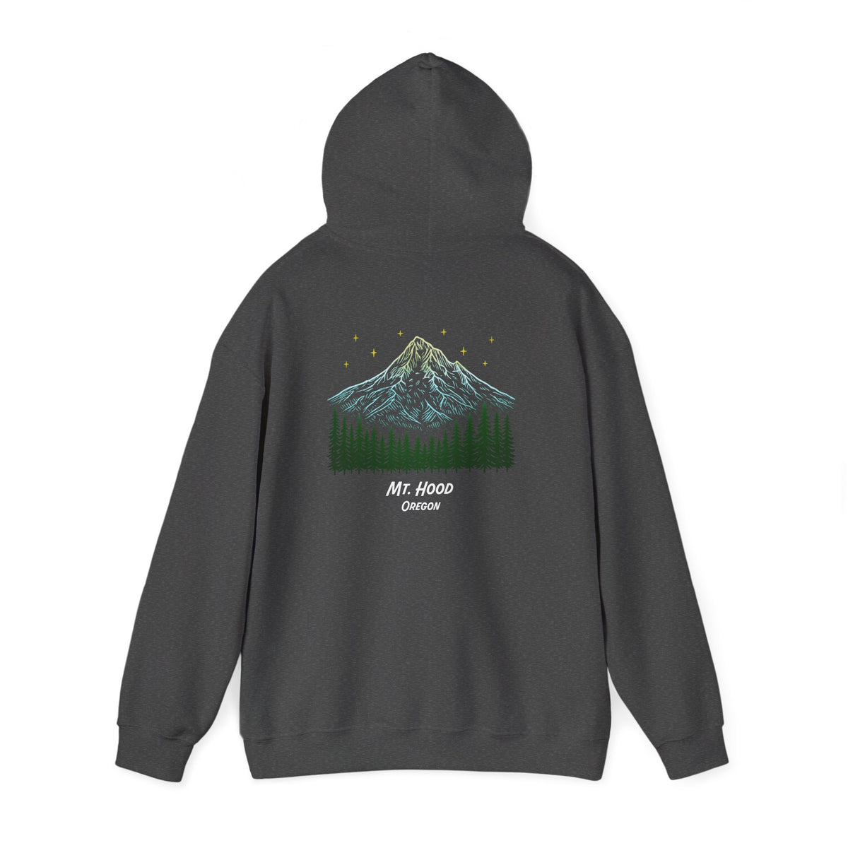 Bigfoot: I Don't Believe in Humans, Mt. Hood Oregon, Unisex Heavy Blend™ Hoodie Sweatshirt