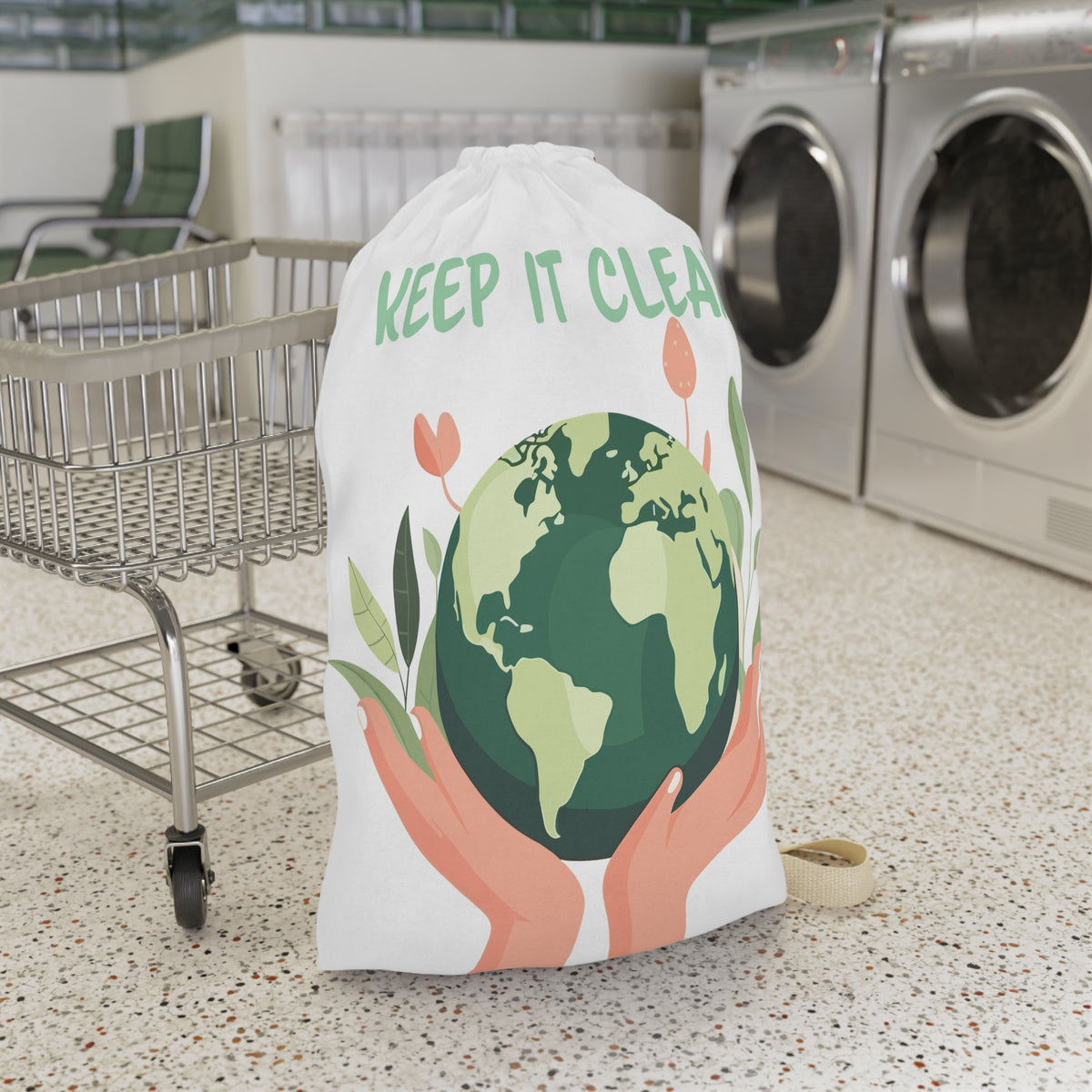 Eco-Friendly Laundry Bag - Keep It Clean! Perfect for Home, Gifts, College Students, Earth Day, Organizing