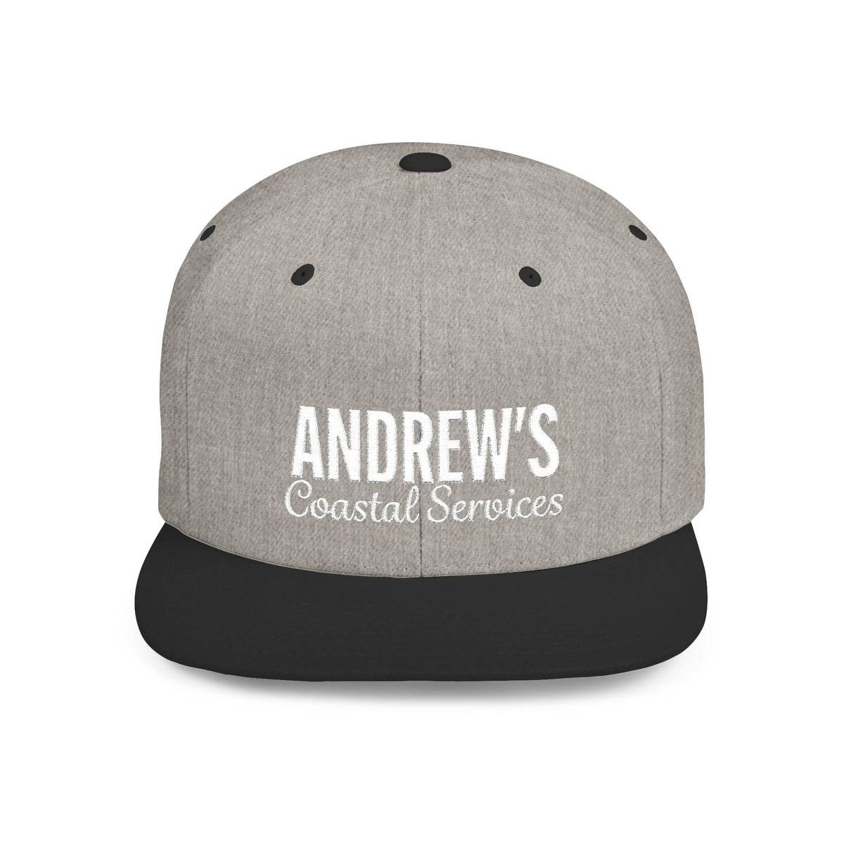 Flat Bill Snapback - Main Logo Text