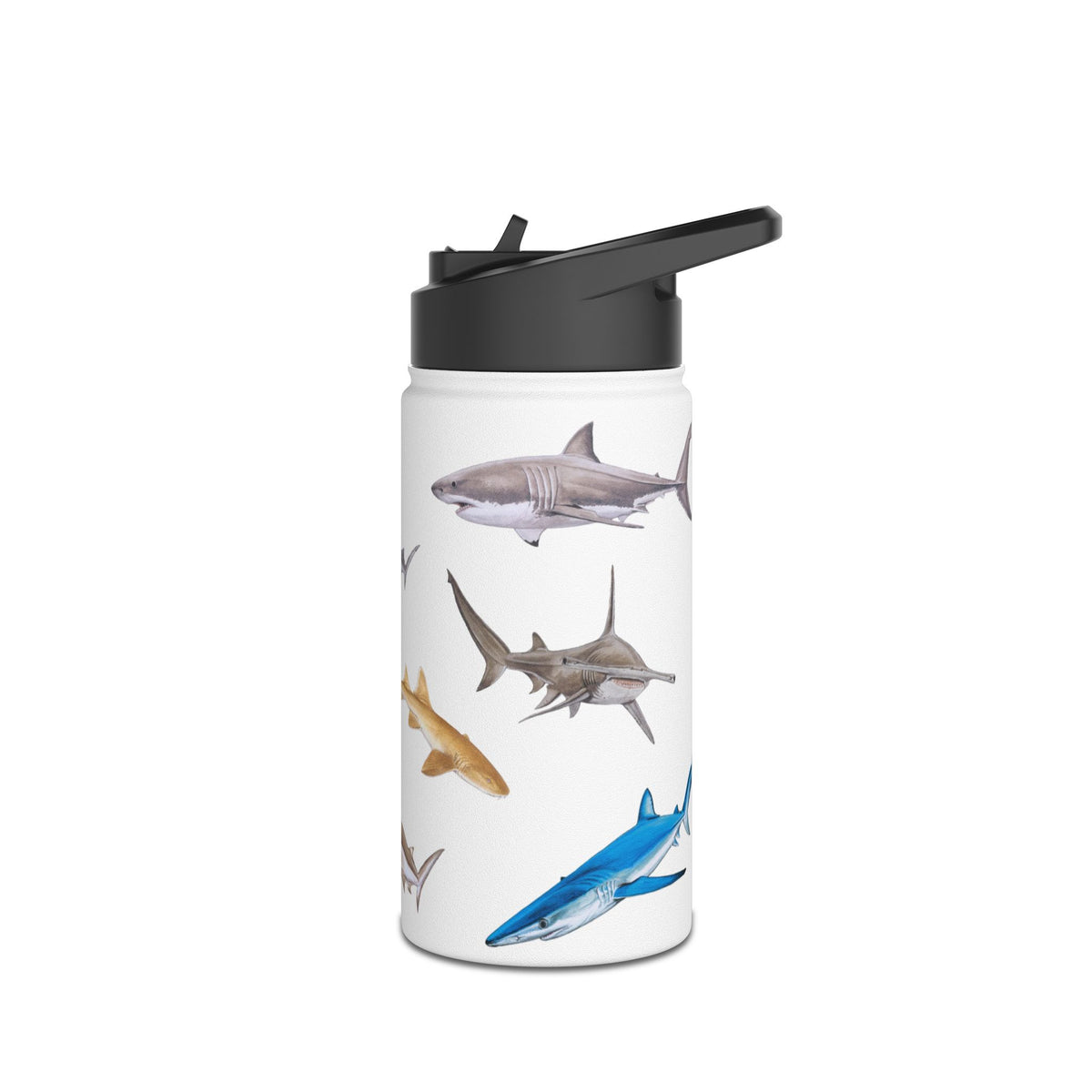 Shark Ocean-Inspired Stainless Steel Water Bottle