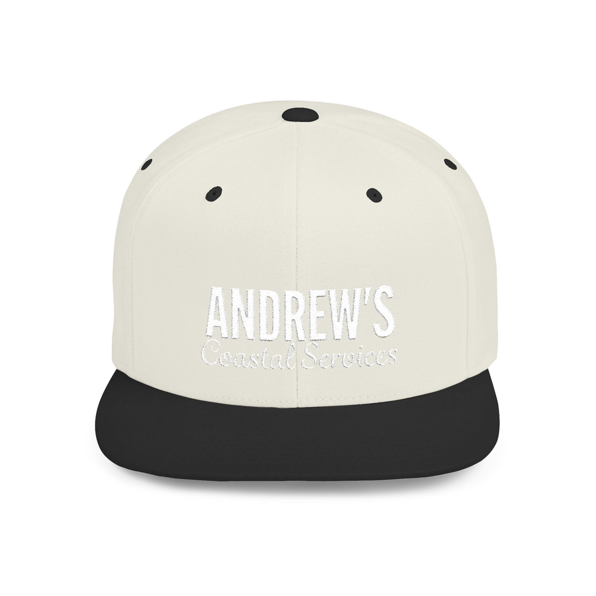 Flat Bill Snapback - Main Logo Text