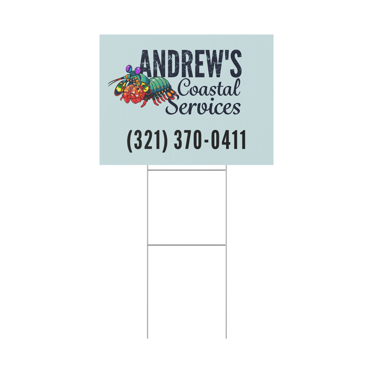 Plastic Yard Sign - Three Line Alt Logo