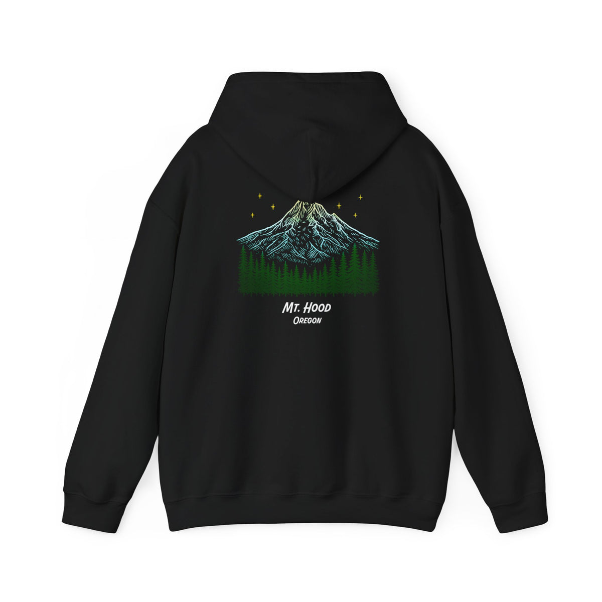 Bigfoot: I Don't Believe in Humans, Mt. Hood Oregon, Unisex Heavy Blend™ Hoodie Sweatshirt