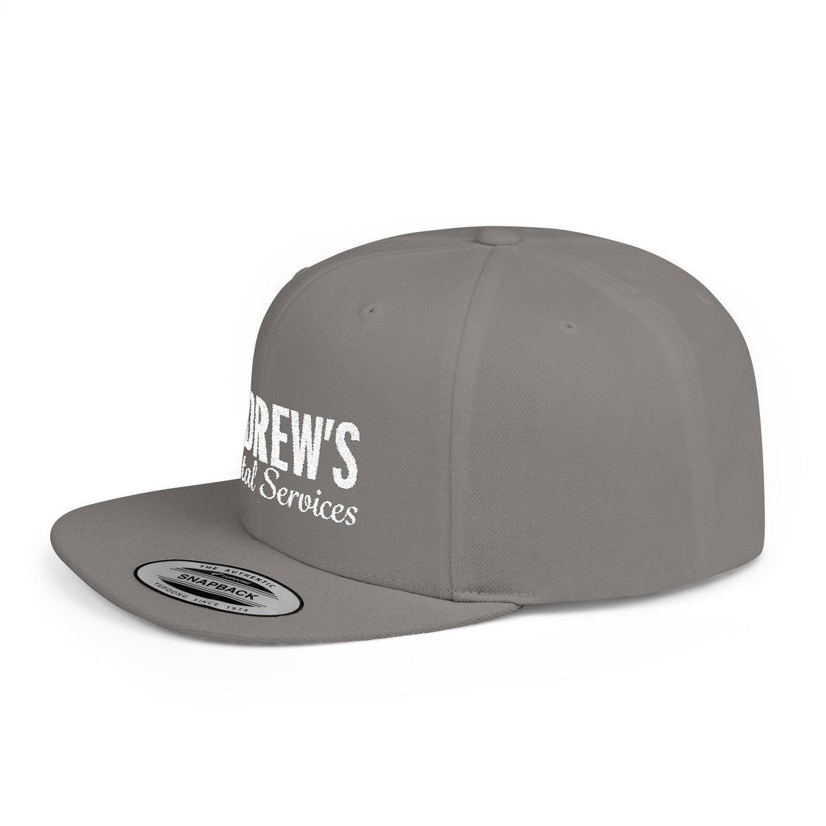 Flat Bill Snapback - Main Logo Text