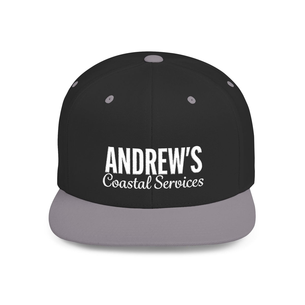 Flat Bill Snapback - Main Logo Text