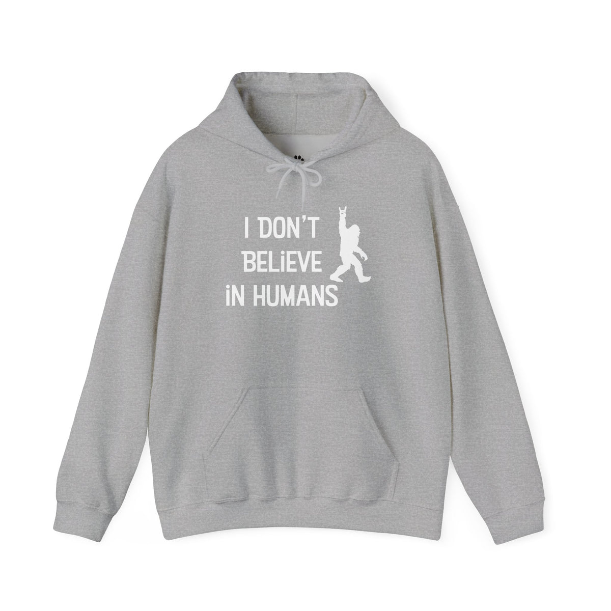 Bigfoot: I Don't Believe in Humans, Mt. Hood Oregon, Unisex Heavy Blend™ Hoodie Sweatshirt