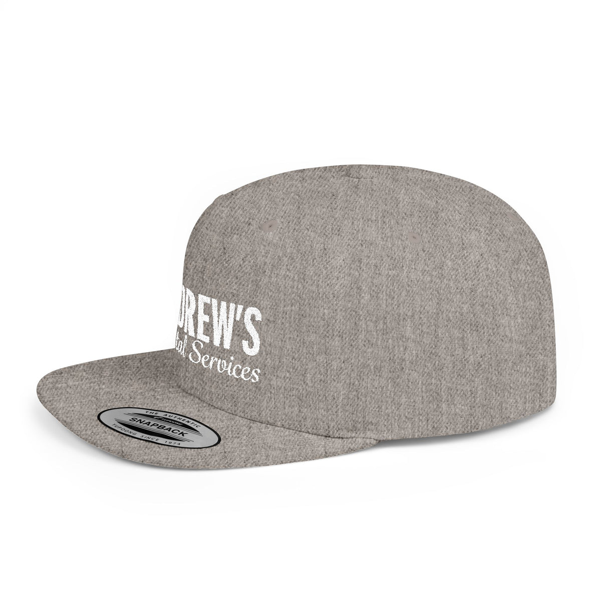 Flat Bill Snapback - Main Logo Text
