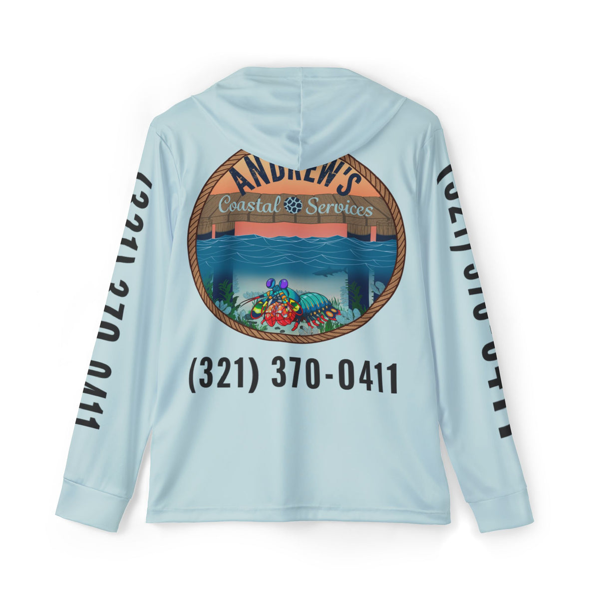 Sports Warmup Hoodie - ACS Front with Full Image on Back