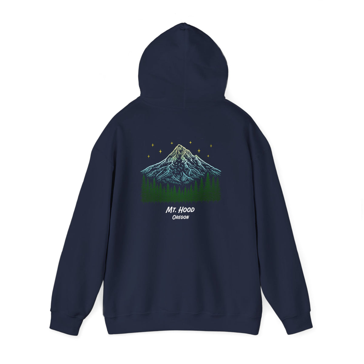 Bigfoot: I Don't Believe in Humans, Mt. Hood Oregon, Unisex Heavy Blend™ Hoodie Sweatshirt