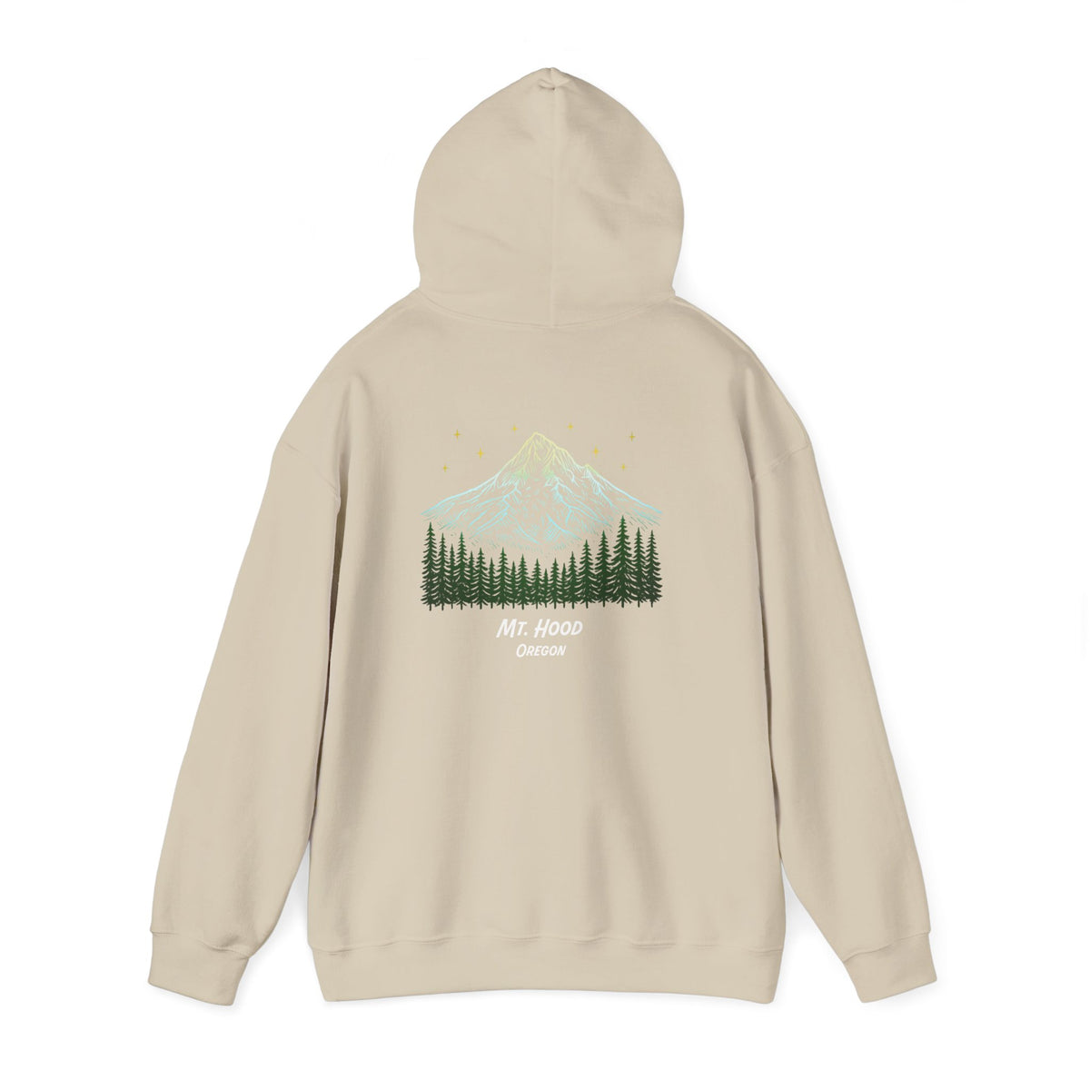 Bigfoot: I Don't Believe in Humans, Mt. Hood Oregon, Unisex Heavy Blend™ Hoodie Sweatshirt