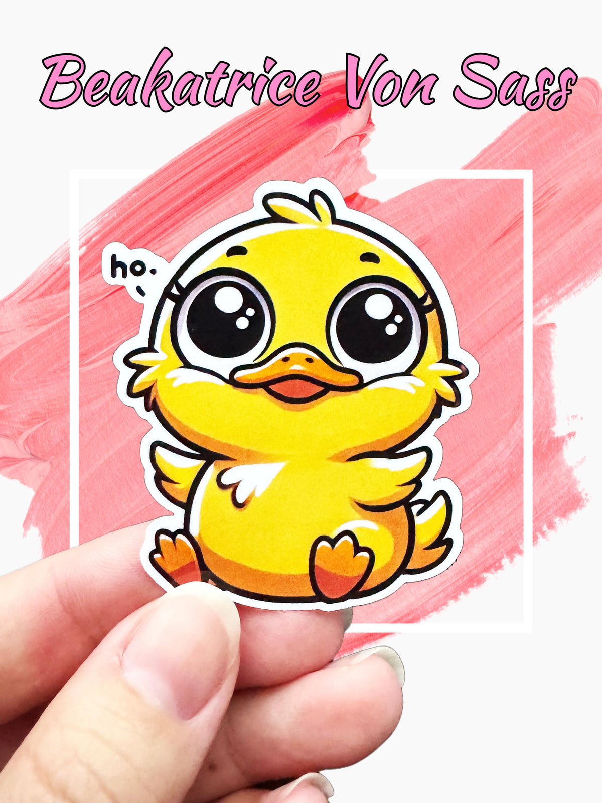 Sassy Duck Glossy Vinyl Sticker