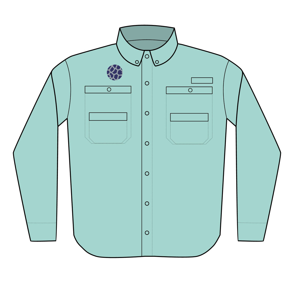 Men's PFG Tamiami™ II Shirt (Embroidery); Submark Only