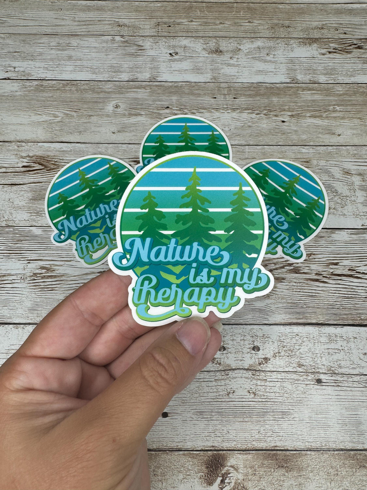 Nature is my Happy Matte Vinyl Sticker