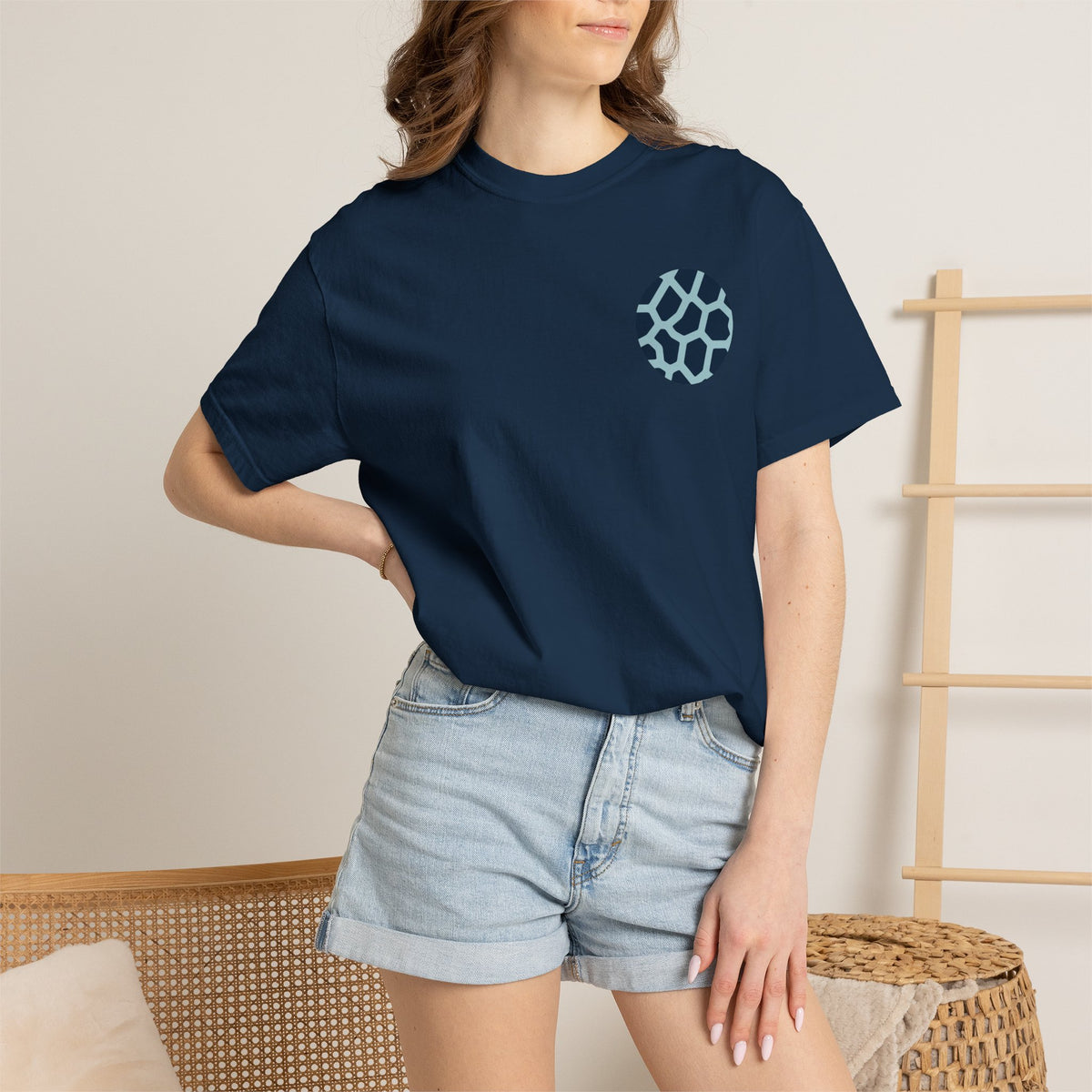 Unisex Garment-Dyed T-shirt - Full Image with Submark