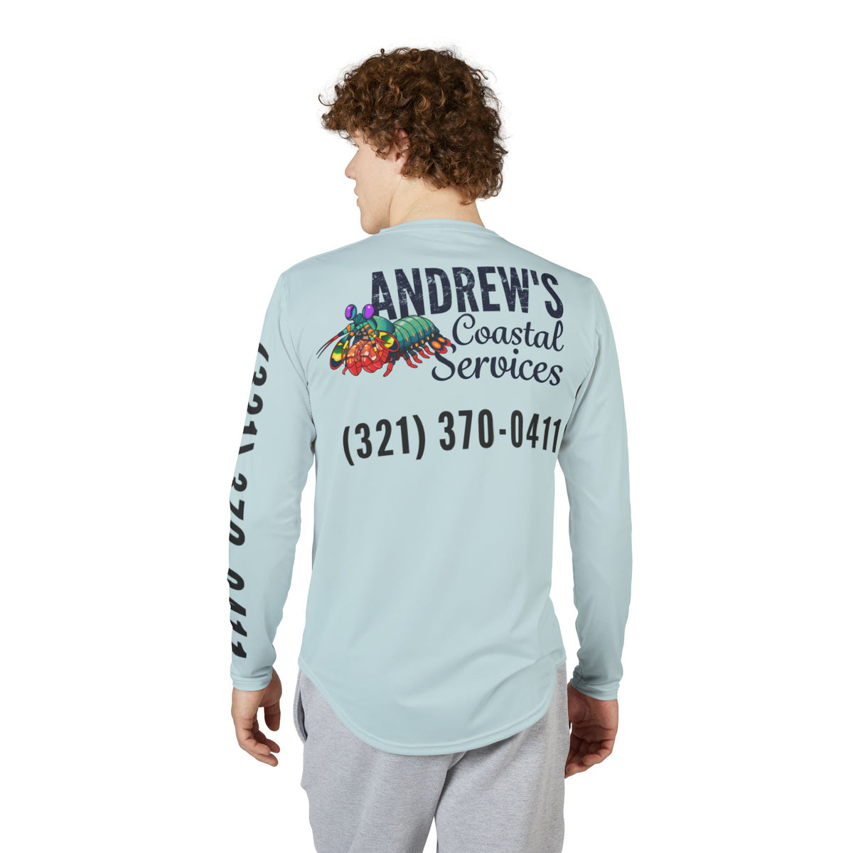 UV Protection Long Sleeve Shirt - Three Line Alt Logo