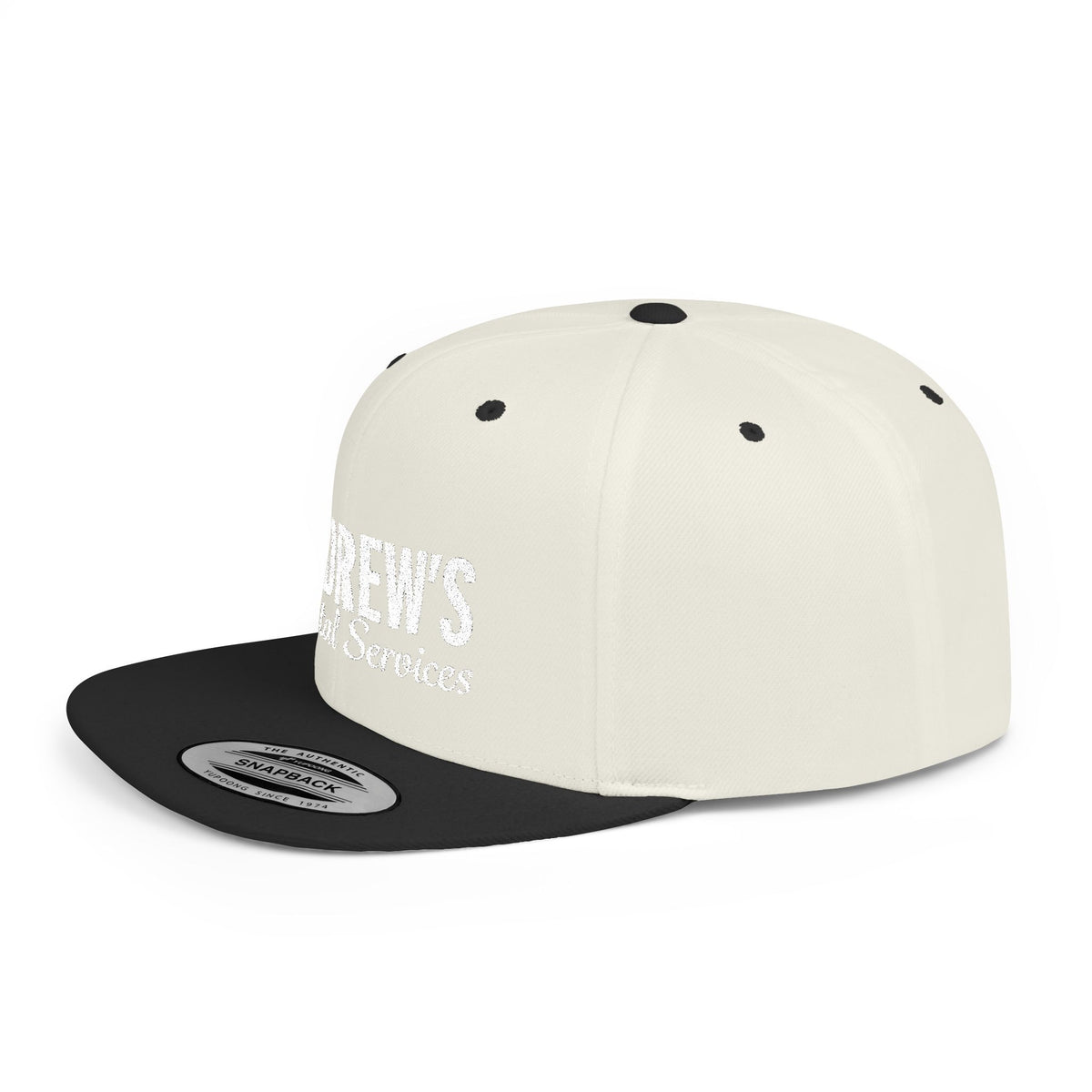 Flat Bill Snapback - Main Logo Text