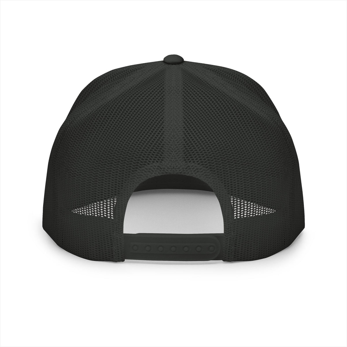 5 Panel Trucker Cap - Half Logo with Logo Blue