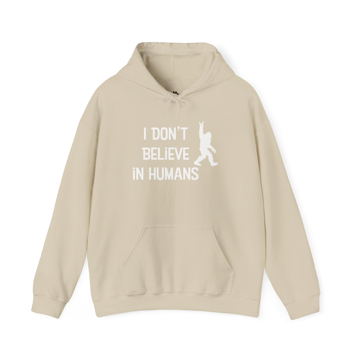 Bigfoot: I Don't Believe in Humans, Mt. Hood Oregon, Unisex Heavy Blend™ Hoodie Sweatshirt