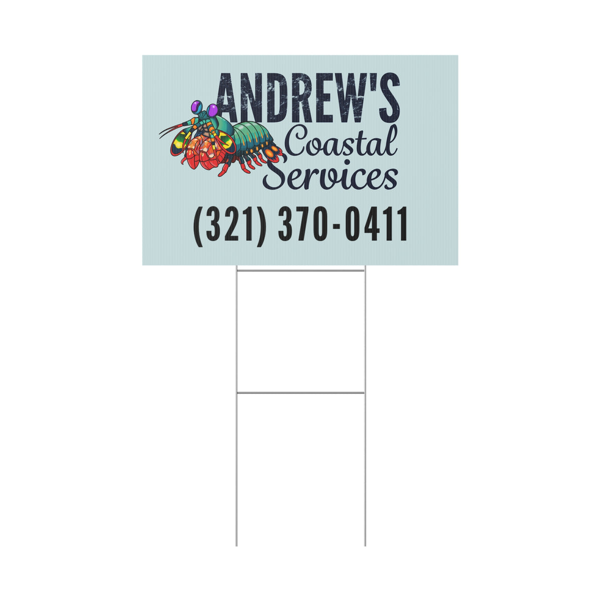 Plastic Yard Sign - Three Line Alt Logo