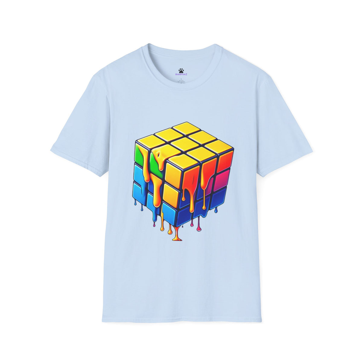Melting Puzzle Cube Unisex Softstyle T-Shirt