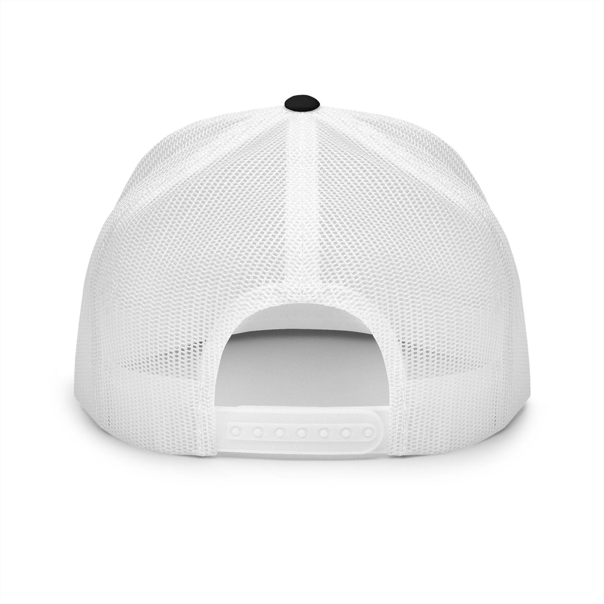 5 Panel Trucker Cap - Half Logo with Logo Blue