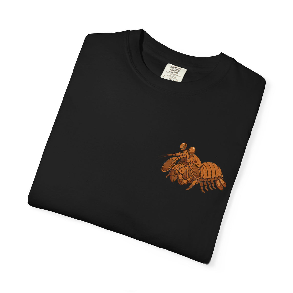 Unisex Garment-Dyed T-shirt - Full Image with Wooden Shrimp