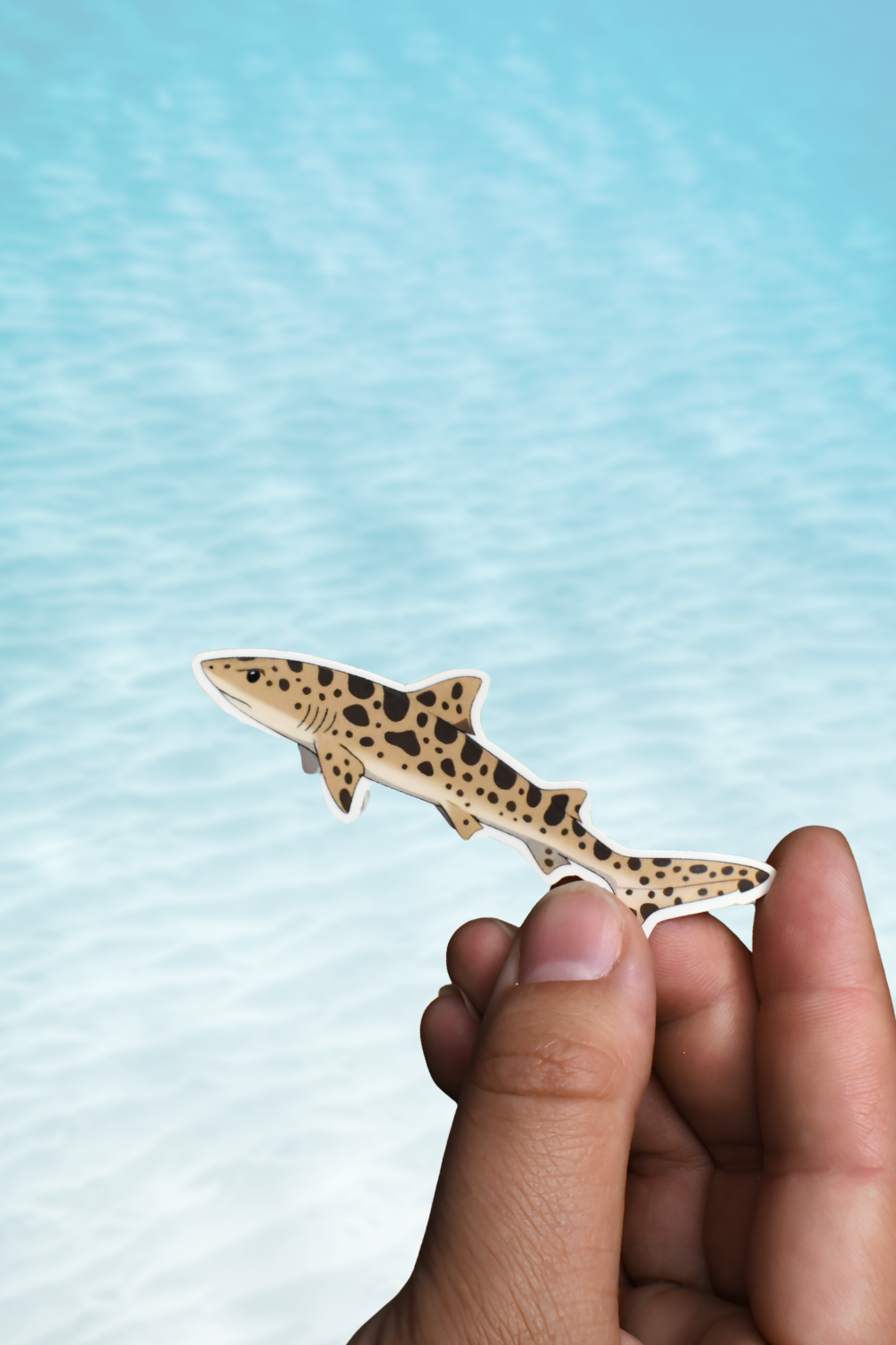 Anime Leopard Shark Matte Vinyl Sticker