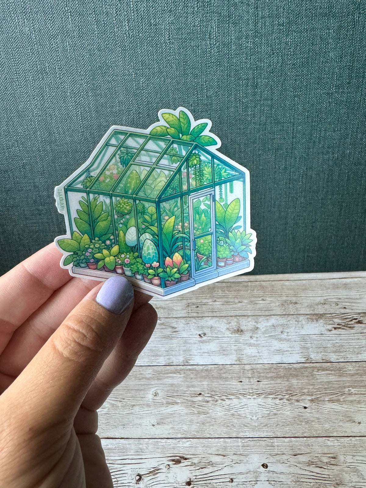 Tropical GreenHouse Clear Vinyl Sticker